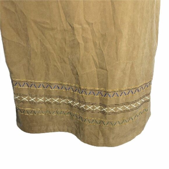 Vintage Velvet Sleeveless Maxi Dress M Brown - Picture 5 of 7